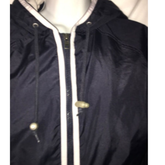 Eddie Bauer Jacket Zip Up Size S Hooded Blue - Picture 3 of 6